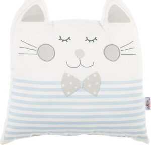 Modrý dětský polštářek s příměsí bavlny Mike & Co. NEW YORK Pillow Toy Big Cat