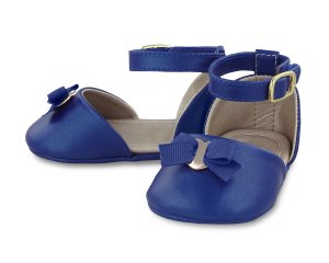 Sandálky s mašličkou královsky modré NEWBORN Mayoral velikost: 18 (7-9 měsíců)