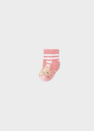 Ponožky s protiskluzem zajíček růžové NEWBORN Mayoral velikost: 80 (12 měsíců)