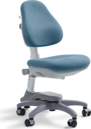 Modrá dětská otočná židle na kolečkách Flexa Novo