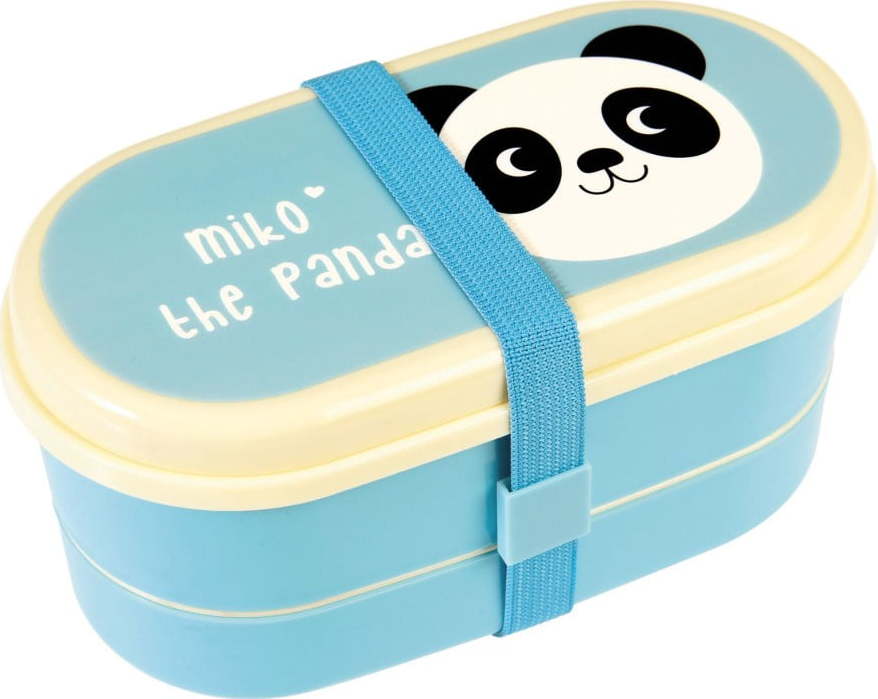 Modrý obědový bento box Rex London Miko The Panda