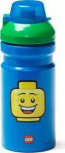 Modrá lahev na vodu se zeleným víčkem LEGO® Iconic