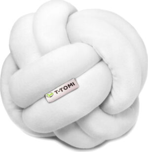 Bílý bavlněný pletený míč T-TOMI