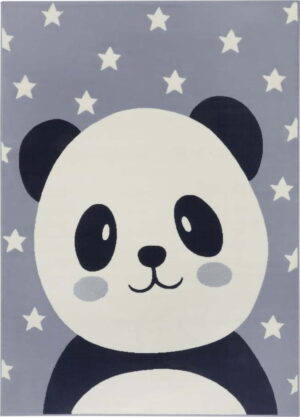 Šedý dětský koberec 170x120 cm Panda Pebbles - Hanse Home