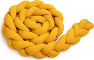 Hořčicově žlutý bavlněný pletený mantinel T-TOMI