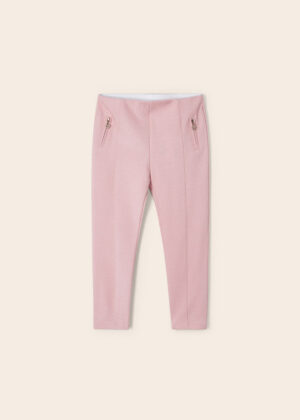 Kalhoty natahovací se třpytkami a kapsami světle růžové MINI Mayoral velikost: 104