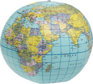 Nafukovací globus Rex London World Map