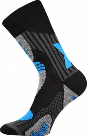 ponožky Voxx Vision černá-modrá merino Velikost ponožek: 35-38 EU
