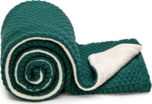 Zelená pletená dětská deka 80x100 cm – T-TOMI