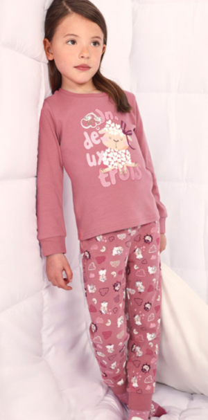 Pyžamo s dlouhým rukávem Ovečky růžové MINI Mayoral velikost: 110